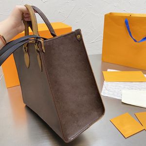 Totes Top 1 Quality Designer Bags Original Tote Bag Classic Fashion Leather Large Shoulder Shopping Handbag Size 35cm 41cm