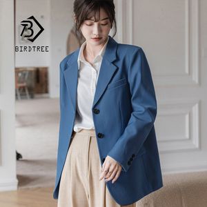 세련된 느슨한 밝은 녹색 여성 블레이저 여름 3 버튼 여성 정장 재킷 긴 소매 outwear 블래처 femme C12101X 210416