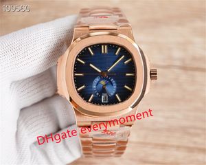 3 Gold Hot Selling Fashion Mechanical Men's Watch PP 40mm 324 Automatisk sportklassisk rostfritt stål transparenta högkvalitativa klockor