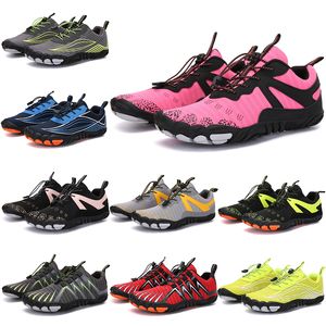 2021 Four Seasons Five Fingers Sports Shoes Mountaineering Net Extreme Simple Running、Cycling、Hiking、Green Pink Black Rock Climbing 35-45 Fourty Six