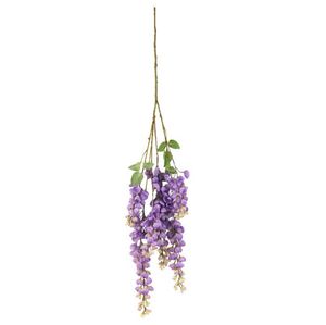 Högkvalitativ hängande blommor Vine Konstgjord blomma med blad Garland Växthus Bröllopsdekorationer Nio färger för val