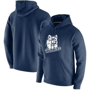 USC Trojans Heathered Gray Vintage Logo Club Fleece Pullover Hoodie UConn Huskies Sweatshirt AAA