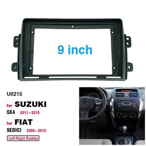 2 Din Inch Car Radio Installation DVD GPS Mp5 Plastic Fascia Panel Frame for SUZUKI SX4 FIAT Sedici Dash Mount Kit