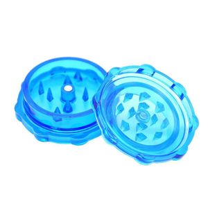 Tabacco Grinder 50 mm 2-strati semplici in plastica asciutta a secco smerigliatrice accessori fumo accessori da sigaretta taglio frantoio