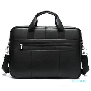 Briefcases casual äkta läder herr handväska portfölj affärer vintage naturlig första lag cowhide advokat laptop axel messenger väska