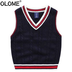 Maglione Gilet per bambini Ragazzi Gilet Autunno Abbigliamento per bambini Abbigliamento scolastico per bambini Capispalla primaverile per ragazze OLOME 0-12 Giacca Y1024