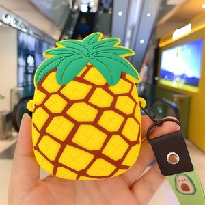 creative coin purse avocado cartoon cute strawberry bag silicone children mini accessories fashion bags GGA5094