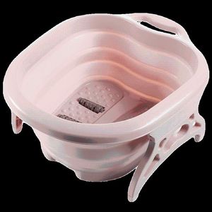 Bathing Tubs & Seats Household Foldable Foot Washing Bucket Pot Portable Deep Elevated Over Crus Plastic Massage Bath Buck