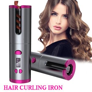 Profesjonalne wirless Hair Curlers Narzędzia Stylerskie Waver Curling Maszyna Automatyczne Curls US UK AU Wersja EU Cordless Suszarka prostownica