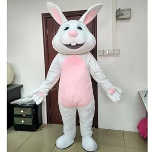 Halloween-Maskottchen-Kostüm, niedliches weißes Kaninchen, hochwertiges Cartoon-Anime-Thema, Charakter, Erwachsenengröße, Weihnachten, Karneval, Geburtstag, Party, Outdoor-Outfit