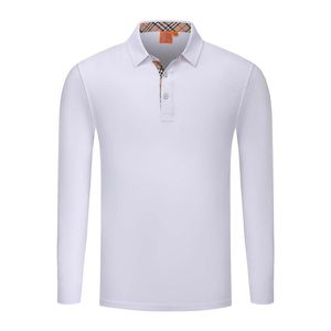 Camisa de pólo de algodão de manga longa masculina colorida sólida colorido camisa de homens e mulheres usam no.6s