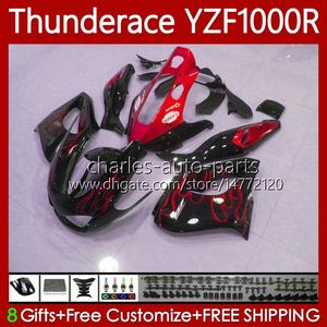 Verkleidungen für Yamaha YZF1000R Thunderace YZF 1000 R 1000R 96-07 87No.82 YZF-1000R Rote Flammen 1996 1997 1998 1999 2000 2001 2002 2007 YZF1000-R 96 03 04 05 06 07 Body Kit