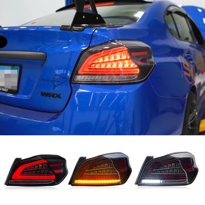 1 Pair Car LED Tail Light Rear Brake Light Reverse Lamp Turn Signal Taillight For Subaru WRX 2013 2014 2015 2016 2017 2018