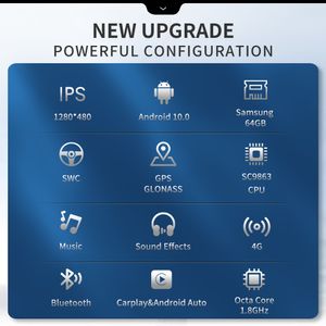 8 Core Android 10 0 시스템 자동차 DVD 플레이어 헤드 장치 IPS 화면 Audi Q5 2009-2016 Google WiFi 4G LTE BT CarPlay 4 64G RAM GPS N310V
