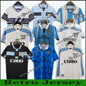 1998 Lazio Futbol Forması Star Gascoigne Veron Simeone Klasik Vintage Nedved 89 90 91 92 99 00 01 14 Crespo Nesta Klose Futbol Gömlek Camiseta Kit Futbol Formalar