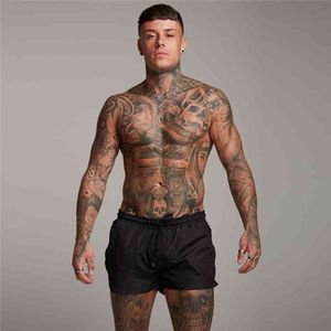 Brand Roupas Homens Beach Shorts Mens Verão Placa de Verão Shorts para Homens Curtas Briefs Masculino Fitness Gym Shorts Masculino Roupas 210421