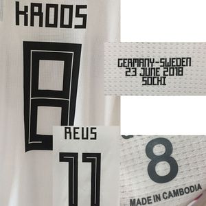 American College Football Wear 경기 착용 선수 문제 Kroos maillot Reus Muller With Game MatchDetail 축구 패치 배지