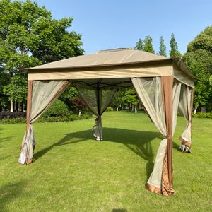 Outdoor Shade x ft Pop up Gazebo Canopy Tenten met Verwijderbare Rits Netting Tier Soft Top Event Tent Geschikt voor Patio Backyard Garden Camping Area Luifels