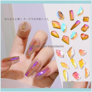 Nagelstudio Gesundheit Beautynail Kunst Dekorationen Aurora Magic Lila 3D Strass Kristall Diamant Flatback Strass Schmuck Maniküre Dekoration