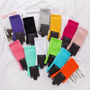 Fashion Girl Ladies Socks Letter Pure Cotton Long Comfortable Breathable Basketball Sports