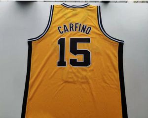 Basketball Jersey personalizzato uomini giovani donne vintage IA 15 Carfino High School Dimensioni S-6xl o qualsiasi nome e maglia numero