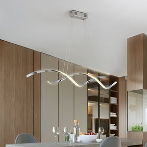Gold Wiszące LED Lampa żyrandolowa do jadalni Kuchnia Room Home Decor AC110-240V Nowoczesne żyrandole Light Fixtur