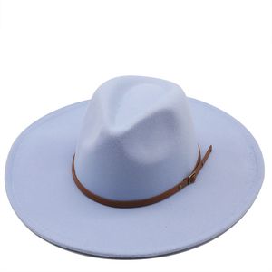 Klassischer Porkpie-Fedora-Hut mit breiter Krempe, Kamelschwarz, für Herren und Damen, knautschbare Wintermütze, Derby-Hochzeit, Kirche, Jazz-Hüte aa11