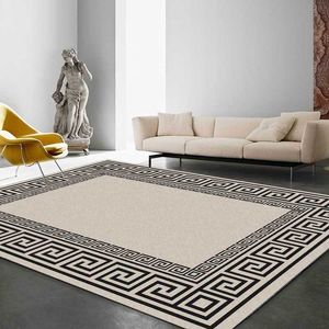 Modern 3D Geometric Printing Mattor för vardagsrum Sovrum Area Mattor Hem Dekorera Floor Rug Parlor Coffee Table Mat Tvättbar 210928