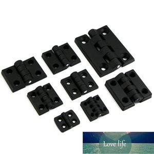 1pc Schwarz ABS Kunststoff Klapp Scharnier Nylon Butt Tür Lager Elektrische Schrank Zubehör Schublade Schmuck Box Möbel Hardware