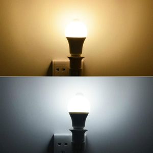 Wholesale entrance lights resale online - Bulbs E27 LED PIR Motion Sensor Lamps W W W W AC85 V Dusk To Dawn Night Light Entrance Corridor Surface Mounted
