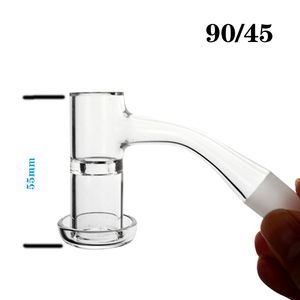 Bezszwowe w pełni spoiny szklane bongs wodna terp slurper fazowata krawędź 14mm 10mm mężczyzna wspólny akcesoria do palenia Splash Guard Quartz Banger Nail Oil Dab Rigs FWQB07