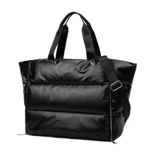 Saco showecomfort01 inverno único ombro tote feminino espaço almofada de algodão pena para baixo saco balde bolsa sac a principal carteira feminina