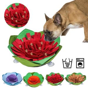 Dog Toys & Chews Pet Sniffing Mat Puzzle Snack Feeding Boring Interactive Game Training Blanket Snuffle