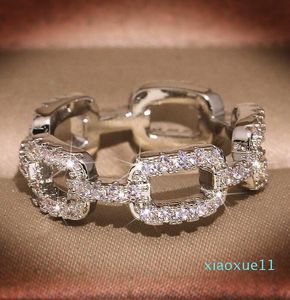 lusso- Anelli di design di marca di moda calda per le donne Gioielli con anello in cristallo brillante con pietra di diamante CZ