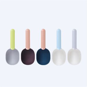 Dog Cat Food Spoon Bowls Feeders Pets Grain Spoons Pet Supplies Shovel Colorful Handle Band Clamp Convenient 2 8ca Q2