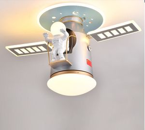 New Children's Room Quarto Teto Lâmpada Luzes LED Eye Protection Space Lâmpada modelo Astronauta