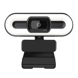 2K 1080p Full HD-webbkamera med Fill Light 3.0 Auto Focus Camera PC Computer for Live Broadcast Video Calling Conference
