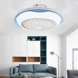 Ventilatori da soffitto 2021 Fan Lamp Lighting Led Modern Minimalista El Decorazione del soggiorno della camera da letto con telecomando