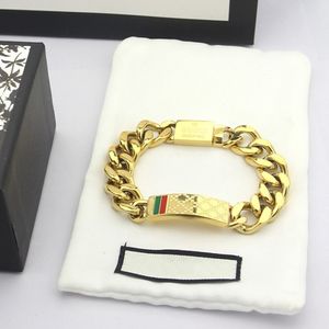 Bracciali di identificazione in oro da donna in argento di alta qualità Luxurys Designer Italia Marca Bracciale in titanio con catena Gioielli di lusso Bracciale con lettere classiche