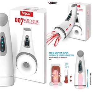 Nxy Automatic Aircraft Cup Male Air Inhaler Powerful Heating Vibration Orgasm Adult Sex Toy Real Blowpipe Machine 0114