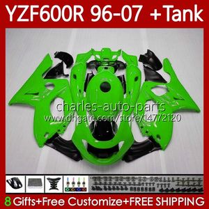 Yamaha YZF600R Thundercat YZF 600R 600 R 96 97 98 99 00 01 02 07 Vücut 86NO.123 YZF-600R 1996 2003 2004 2005 2006 2007 Glossy Yeşil YZF600-R 96-07 Karoser