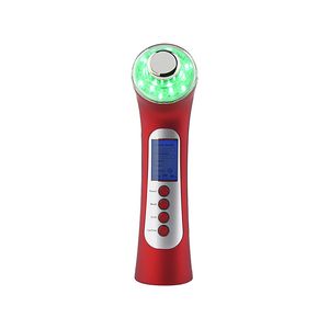 5 I 1 LED -fotonterapi Maskin Ansiktsvibration Rengöring Massager Skin FÖRSLAG Ultraljud med hög frekvensjon Face Massage Toos