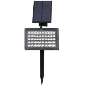 Lampada da prato impermeabile IP44 da giardino per esterni con 50 LED ad energia solare da 2 W