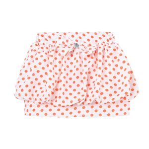 Mudkingdom Summer Modyler Girl Юбка Шифон рюшачья лук Детские Девушки TUTU POLKA DOT CLEANCE Детская одежда 210615