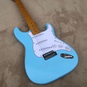 High quality electric guitar, high quality musical instrument, blue, factory free customization
