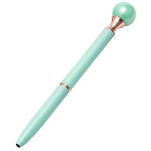 Ballpoint Pens Color Pearl Crystal Pen Gem Ring Wedding Metal BallPen Kawaii Magical Fashion School Office Supplies