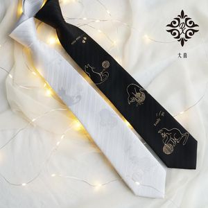 Halsbanden Unieke Creative Printing Cool Funny Party Wool Ball Cat College Style Black White als een geschenk