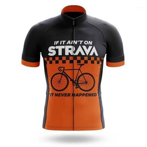 2021 Män Kortärmad Cykling Jersey Mountain Bike Shirt Uniform Kläder MTB Cykel Klädcykel Snabb Dry1