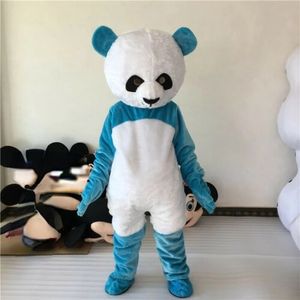 Performance Panda Blue Mascot Costume Halloween Christmas Fancy Party Cartoon Character Outfit Suit Adult Women Men Dress Carnival Unisex Adults