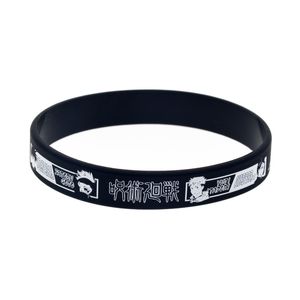 1pc Jujutsu Kaisen Silicone Gummi Armband Printed Japan TV Tecknad Rollspelare Huvud Porträtt Dekoration Present